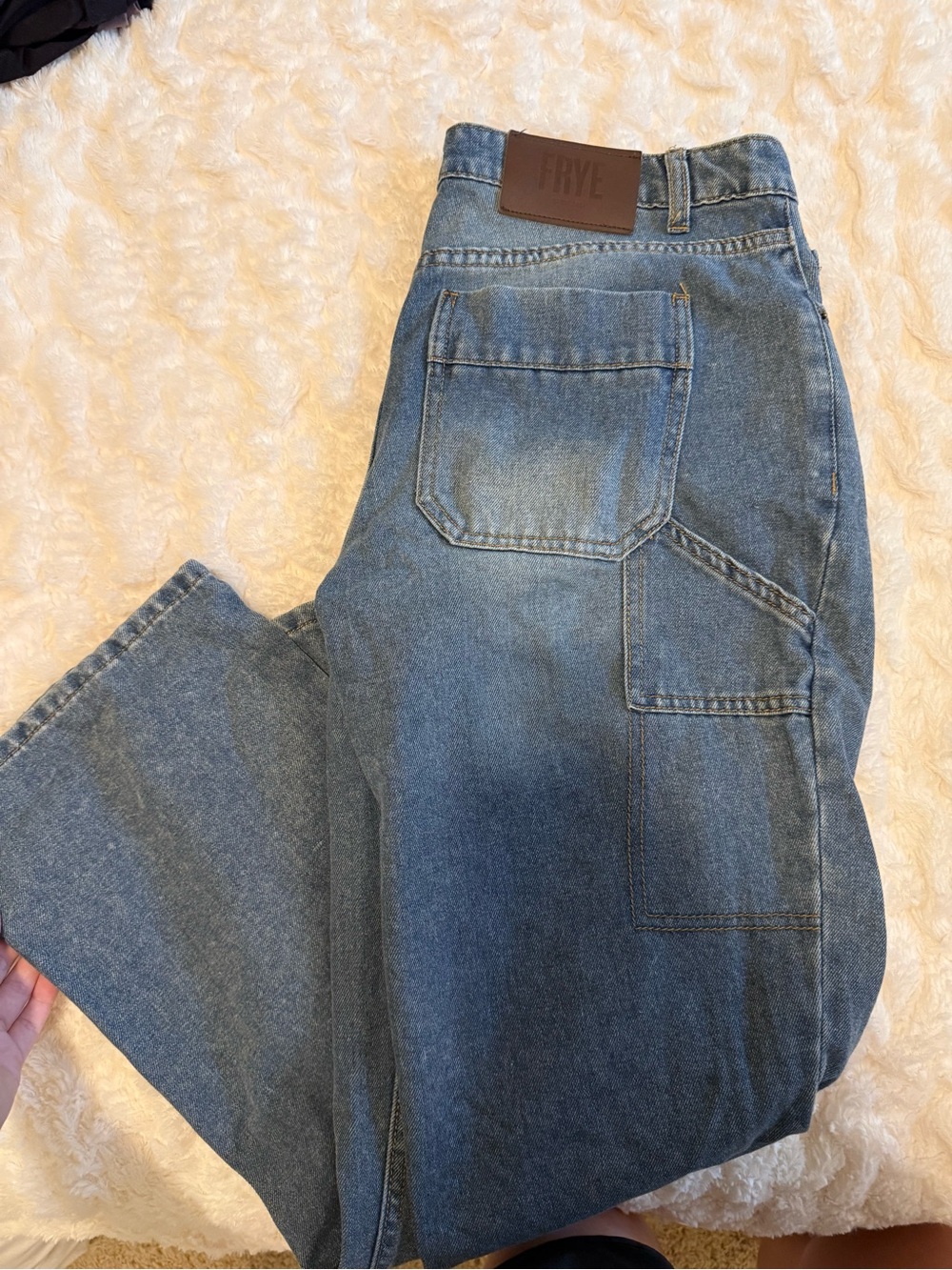 Frye Women's Blue Relaxed Denim Jeans